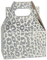 Silver Mini Gable Boxes, 4 x 2 1/2 x 2 1/2"