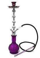 1 hose 26" Deep Purple Hookah nargila bar narguile nargile glass water Vase SALE