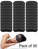 Eye Mask Sleep Mask for Sleeping Mask Blindfold PorsMing Sleep Masks Sleep Eye Masks Eye Cover for Sleeping Team Building Games Party with Adjustable Straps for Women Men Kids 4 Layers Black Pack of 3