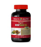 Anxiety Relief Natural Supplement - Hemp Seed Oil Organic 1000 mg - Dietary Supplement - Hemp Seeds Oil Capsules - 1 Bottle 120 Liquid Capsules