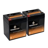 12V 6AH SLA Battery Replaces np5-12 npx-25 hr5.8-12 rbc29 gp1250-2PK