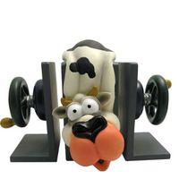 Wrapables Squished Animal Bookends, Cow