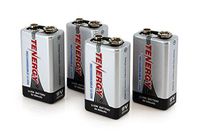 Combo: 4pcs Tenergy 9V 600mAh Li-ion Rechargeable Batteries