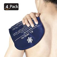 Gel Ice Pack (4 Pack), Reusable Cold/Hot Compress for Rehabilitation and Therapy from Injuries Like Shoulder, Upper/Lower Back, Knee, Neck, Ankle