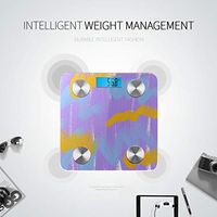 Bluetooth Smart Body Scale Art Cute Fashion Cartoon Drawing Lines Electric Scales for Weight Body Fat Composition Monitor Analyzer with Smartphone App for Body Management-396 Lbs