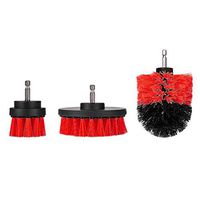 Bornbayb Set of 3 Cleaning Brush Kit Scrub Brush Drill Attachment Kit for Grout, Floor, Tub, Shower, Tile, Corners, Bathroom Surface, Kitchen