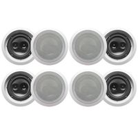 Acoustic Audio CS-IC83 in Ceiling 8" Speaker 4 Pair Pack 3 Way Home Theater 2800 Watt