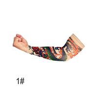 Niome Outdoor Driving Cycling Tattoo Sleeve for Men Women Mountain Climbing Camping Play Golf Oversleeve Nylon Stretchy Arm Stockings 1#