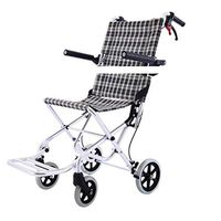 Self-Propelled Wheelchairs Multifunctional Aluminum Folding Wheelchair - Mobility Aids & Equipment - Mobility Scooters - Smoother Ride - Anti-Slip Brake