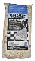 Lanier Looped Mop Head Cotton Cotton / Synthetic Blend Yarn Large Natural Color Bagged