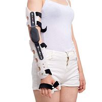 Zywtrade Hinged Adjustable ROM Elbow Joint Brace, Post Op Elbow Stabilizer for Palm Forearm Upper Arm Fracture Reduction Injury Recovery,Left