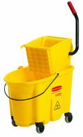 Mop Bucket and Wringer, 8.75 gal, Blue