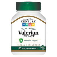 21st Century Valerian Extract Veg Capsules, 60 Count