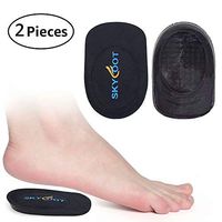 Skyfoot’s Heel Cups, Gel Heel Cushions for Plantar Fasciitis, Heel Pain, Bone Spur, Shock Absorbing, Achilles Pain and Leg Length Discrepancy