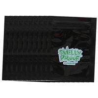 Smelly Proof Original No Smell Baggies Reusable BLACK Bag, 2.5" x 3"-XXS-10 Pack