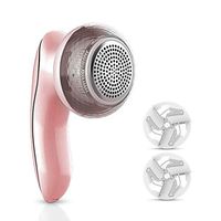 CWH&WEN Fabric Shaver, Electric Lint Remover Lint Razor with 2 Extra Blade Included, Portable Clothes Shaver Fuzz Removing USB Rechargeable