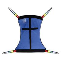 Full Body Patient Lift Sling, Mesh Without Commode Opening, Medium (Blue)