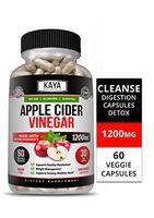 Kaya Naturals Apple Cider Vinegar Pills, 60 Count Capsules for Fast Weight Loss, Cleanse, Appetite Suppressant, Bloating Relief, Non-GMO and Gluten Free (60 Capsules)