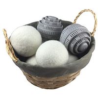 Mojaworks Premium Quality Laundry Combo - 2 Washer Balls and 6 Wool Dryer Balls - 100% Natural Scent-Free Detergent Eco Friendly Chemical-Free Living - Good to Use for up to 1000+ Times (Multicolor)