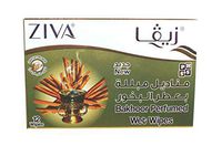 Individually Wrapped Perfumed Wet Wipes for Travel, for Adults, Alcohol Free, Gentle on Skin (Incense/Bakhoor)