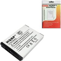 HQRP 1000mAh Battery for Creative 331A4Z20DE2D / 73PD000000005 / BA20203R79903 Replacement Plus Universal Screen Protector
