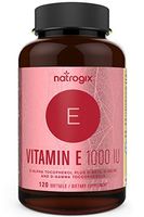 Vitamin E Capsules 1000 IU Required for Human Body - Antioxidant for Healthy Skin, Eyes, face and Prevent Hair Loss, Immune System Booster(120 Softgels) Made in USA