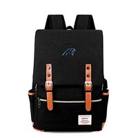 Black Laptop Backpack for Women Men,School College, Business,Travel Fits 15.6 Inch Laptop and Notebook - Pick Carolina Panthers
