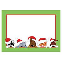 Caspari Christmas Peek A Boo Self-Adhesive Gift Tags, 36 Labels Included