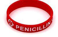 Penicillin Bracelet - Penicillin Medical Alert id Bracelet Emergency Wristband (PB-120)