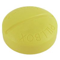 uxcell Plastic 4 Slots Tablet Pill Medicine Organizer Storage Case Box Yellow