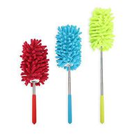 Extendable Cleaning Duster with Telescoping Pole Reach, Detachable, Machine Washable