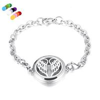 constantlife Hypoallergenic Essential Oil Diffuser Locket Bracelet -Stainless Steel Aromatherapy Scent Jewelry (Star)