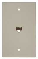 Leviton 40280-T Standard Telephone Wall Jack, Light Almond