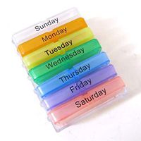 Weekly Daily Pill Box Organiser Tablet Medicine Storage Dispenser 7 Day Week (Color 01)