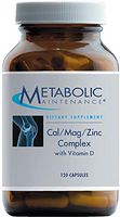 Metabolic Maintenance Cal Mag Zinc Complex with Vitamin D-3 - Higher Absorption for Bone + Heart Support (120 Capsules)
