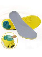 Greenour Arch Support Insoles Memory Foam Work Boots Sports Shoe Insert Shock Absorption from Flat Feet Running Camping
