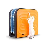 Glassware artifact Double rubbing Double window cleaner Glass rub family High-rise building window Cleaner (Color : Orange)