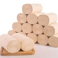 20Rolls Natural Bamboo Roll Toilet Paper Soft Professional Series Premium 4 Layers Unbleached Bath Tissue, Healthy Home Kitchen Papers, Strong and Highly Absorbent Hand Towels (2Pack,20rolls)