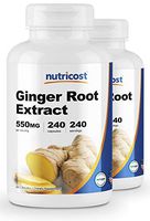 Nutricost Ginger Root Extract 550mg, 240 Capsules (2 Bottles)
