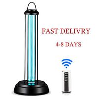 UV Disinfection Lamp Ultraviolet Germicidal Lamp,UV Germicidal Lamp Desktop Disinfection and Sterilization Mite Removal Lamp, Remote-Controlled Timer Table Lamp, Portable for Home Hospital, 110V, 38W