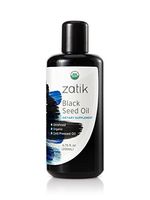 Zatik Naturals Black Cumin Seed Oil Dietary USDA Organic Supplement (6.76 fl oz, 200 ml) Cold Pressed Unrefined Oil Vegan Gluten-Free Non-GMO Made in The USA