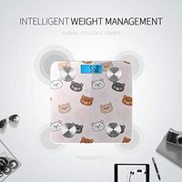 Bluetooth Smart Weight Scale Cartoon Cute Black Bear Animal Tie Love Weight Scales Body Fat Composition Monitor Analyzer with Smartphone App for Body Management-396 Lbs