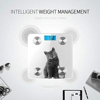 Bluetooth Digital Scale Friends for Life Mouse and Cat Scales Digital Weight Body Fat Composition Monitor Analyzer with Smartphone App for Body Management-396lbs