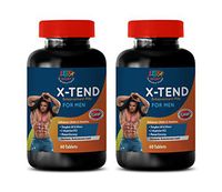 Men Testosterone Booster Natural - X-TEND - Enhancement Pills for Men - Muira puama Extract - 2 Bottles 120 Tablets