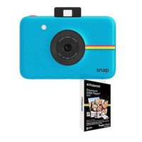 Polaroid SNAP 10MP Instant Digital Camera, Blue - With Polaroid 2x3" 20 Sheets Premium ZINK Photo Paper