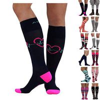 ATN Knee High Compression Socks- Class II (20-30 mmHg), Cardiac Rhythm - Large