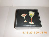 Cocktail Hour 20 Blank Note Cards & Envelopes in a Keepsake Box