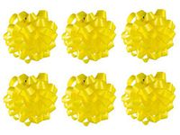PMU Star Gift Bows 6 Inch Yellow (6/Pkg) Pkg/6