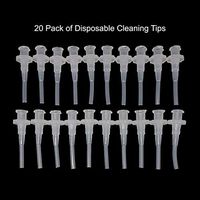 [20 Pack] Waxtractor Earwax Removal Disposable Cleaning Tips - for Ear Irrigation and Cleaning, Bag of 20 Tips