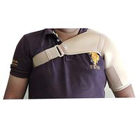 HealthGoodsIn - Adjustable Shoulder Brace for Men and Women | Left Right Arm Injury Prevention Stabilizer Sleeve Wrap-Immobilizer for Dislocated AC Joint, Labrum Tear Pain (Right Side)